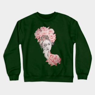 Roses and women Crewneck Sweatshirt